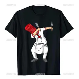 Camisetas masculinas dabbing hibachi chef de camiseta engraçada verão homem ts t-shirts masculino clássico strtwear tightwear harajuku ropa hombre t240510