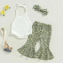 Zestawy odzieży 2019-05-24 Lioraitiin 0-24m Baby Girl Summer Odzież Suspendend Kopite kombinezon Floral Flash Spodnie