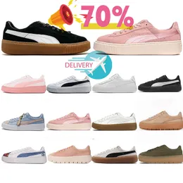 Platform designer casual shoes Trace men women white black pink brown Whisper gold outdoor trainers sneakers 36-44 pum