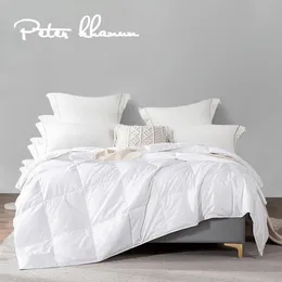 Peter Khanun 100% Goose Down Devet Lightweight Cforter Summer Quilt Filt Hypoallergenic Antimite 022 240506