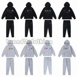 Trapstars Hoodies 수건 자수 남성 Hoodie 고품질 디자이너 의류 유럽 및 미국 스타일의 스웨트 디자이너 Hoodie Trapstar Tracksuits