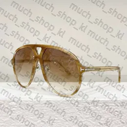 Designerskie okulary przeciwsłoneczne Top Modne okulary przeciwsłoneczne TOM dla kobiety Tom Shiny Metal Style z metalowym TOMTEMPLES