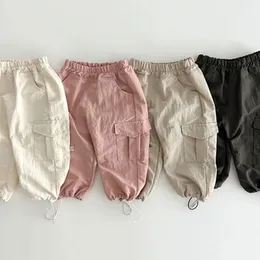 Milancel Herbst -Ins -Style -Hosen für Kinder Mädchen und Jungen lose und Mode insgesamt 240508