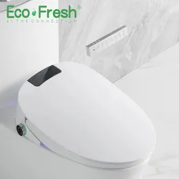 Ecofresh Smart Toilet Electric Cover Cover Bidet Inteligentne bidet ciepło czyste suche masaż pielęgnacja dla dzieci stary 240422