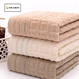 Towel SOARIN Cotton Bath Untwisted Yarn Beach Towels For Adults Toalla De Playa Drap Bain Serviettes Plage Pour Adultes