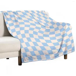 Filtar Kontroll II - Baby Blue Twist Throw Filt Luxury Cute Plaid