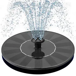 Mademax 1W Bath with 6 Nozzles Free Floating Solar Fountain Pump, Suitable for Bird Baths, Gardens, Ponds, Swimming Pools, and Outdoor Use