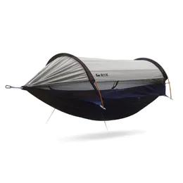 Traveler hammock Outdoor anti roll and anti mosquito hammock Double person sunshade camping hammock with mosquito net 240429