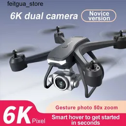 Dronlar Yeni V14 Hava Fotoğrafçılığı 4K Yüksek tanımlı çift kamera RC drone mini dron çocuk oyuncak hava basıncı acil iniş çocuk oyuncak s24513