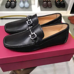 2024 s Dress Shoes New Footwear Summer Top Layer Cowhide Black Casual Business Breathable and No ferragmoities ferragammoities ferregamoities feragamoities OUHE