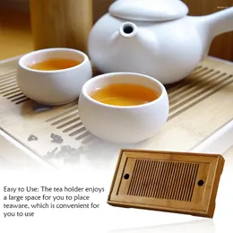 Tea Trays Wood Tray Water Drain Chinese Solid Serving Table Traditional Style Household Teaware Bamboo Board Kitchen Plate Tools