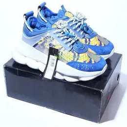 2024 Reação em Chain Mulheres homens Designer Running Running Shoes Casual Luxury Brand Sneakers Curro