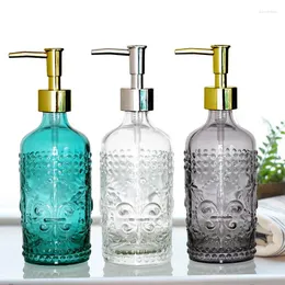 Dispensatore di sapone liquido Whyou 1 pezzo di vetro Bottiglia a mano Emulsione Accessori per decorazioni per il bagno retrò