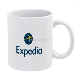 Кружки Expedia White Mug 11 унций смешные керамические кофейные чайные чашки молока