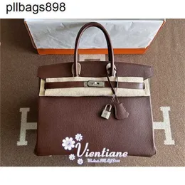 Handbag Women BrKnns Swift Leather Handswen 7A Hand Bag 35cm Havana 41 Havane Chevre Goat Leather Bucklei71x