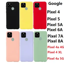 Płynny silikon dla Google Pixel 4 XL Pixel5 6 7 8 9 Pro 4A 5A 6A 7A 8A Case Miękka pokrycie ochronne