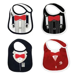 Bibs Burp Burp Set completo di bavaglini alla moda bavaglie impermeabili e tovaglioli per tela di bandana per neonati asciugamani e tessuti di recente nati d240513