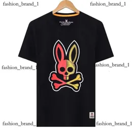 Shirt Psychol Bunny Men Women Designers psychological bunny T Shirts Loose Oversize Tees Apparel Fashion Tops Mans Casual Chest Letter Shirt 5462