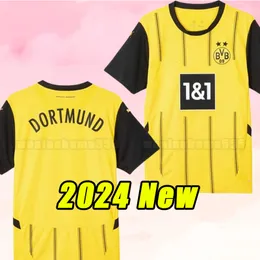 Reus 24/25 Dortmund Soccer Jerseys 2024 2025 Camisas de futebol Bellingham Reyna Brandt Emre Can Haller Guerrioiro Hazard Hummels Fãs Versão