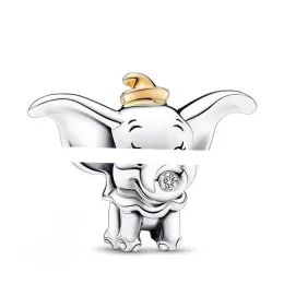 100th Anniversary Mouse Charm Bracelet Disness Duck Pig Elephant gold Pendant DIY fit Pandoras Designer Bracelet Necklace for Women Designer Jewelry Gift with box