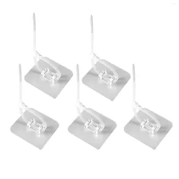 Ganci versatili 5pcs cravatte cavi organizzatore per l'organizzazione domestica - montaggio a parete impermeabile