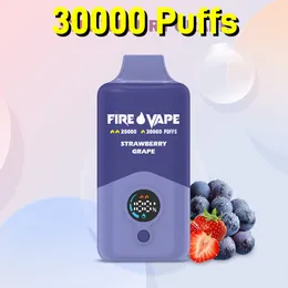 Incêndio vape plug 30000 30k buffs 30 ml de suco de vape cigarro descartável porcelana de chinina de energia ajustável Lock E CIG 2% 3% 5% Carrinhos preenchidos Bateria de caneta de bateria dupla bobina