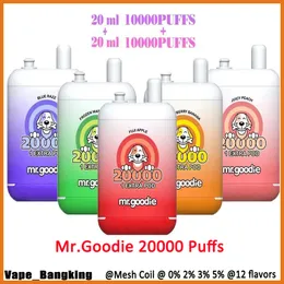 Doppio pod 0%2%3%5%Level doppio 20 ml di cartucce predefinite 650 mAh batteria ricaricabile tipo C 12 flaovrs a vapo usa e getta sfumi 20k 20000 Mr. Goodie