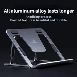 2024 Laptop Stand Justerbar icke-halkhål Hålig ut skrivbordshållare Aluminiumbelastning 10 kg kylfäste för bärbar dator MACBOOK Tablet2. för icke-halkhaltig innehavare