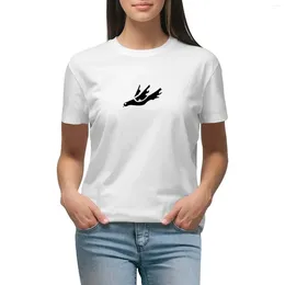 Frauen Polos Donnerstag Black Band Logo T-Shirt weibliche süße Tops Damen Grafik T-Shirts