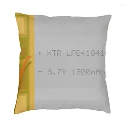 Kudde litiumpolymer batteris kvadratfodral heminredning omslag för soffa 45x45 cm dubbelsidig tryckning