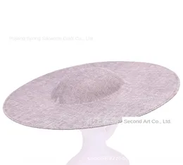 Solid color blank round top holder diy adult bottom embryo 40cm big brim Diydiy hat bottom Derby hat3047054