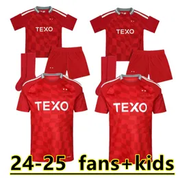 24 25 Aberdeen Soccer Jerseys MIOVSKI BARRON SHINNIE CLARKSON SOKLER MORRIS DONALD DUK DOOHAN BESUIJEN POARA DUNCAN 2024 2025 Men Kit Kids Football Shirt 88888