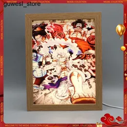 Ночные огни Один кусок Luffy Sauron Sanji Frame Frame Night Light Ace Light Paint