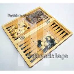 Giochi di scacchi di moda Chess Magnetic Backgammon Checkers set da tavolo pieghevole gioco 3-in-1 road internazionale a scacchi pieghevole bozze di strozzatura 425 425