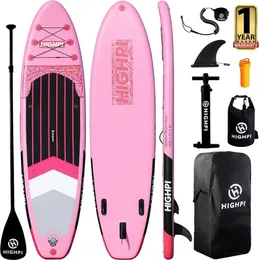 Aufblasbarer Stand -up -Paddel -Board 10611 Premium sup W Accessoires Rucksack Weitpack Surf Control Nonslip 240509