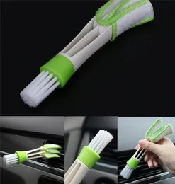 Double Ended Auto Car Air Conditioner Vent outlet Cleaning Brush Car Meter Detaljer Cleaner persienner Duster Brush3979335