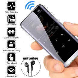 MP3 MP4 8G64G Bluetoothプレーヤースポーツ音楽ebook AMV AVIビデオメディアFMラジオレコーダーカラースクリーンウォークマンとイヤホン240506