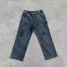 Riktiga foton jeans män kvinnor bästa kvalitet byxor