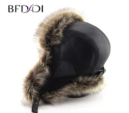 BDI Fux Furx Ear Flap Cap Papper Snow Snowboard Snowboard Warm Winter Bomber Cap Cap Men T2001041945549