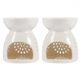 Держатели свечей 2pcs Creative Aroma Censer Ceramic Plant Hurense Gurner для настольного декора Home Office #J