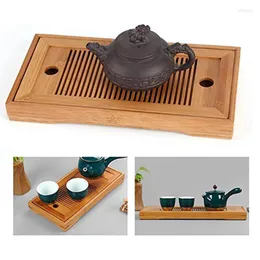 Чайные лотки бамбук таб -лоток высокий качество 25 14 3,5 см. Китайская домохозяйственная доска Чахай /чайный стол wf