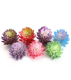 Piante succulente artificiali Piante Pvc Simulazione Aloe Lotus Flower Paesaggio Fai da te Flora Creativa Decorazione Home Accessori fai -da -te1508582