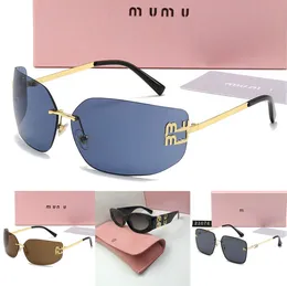 Designer solglasögon för kvinnor överdimensionerade lyxiga män solglasögon män designers lunett de soleil solglasögon med breda glasögonben gåva med låda
