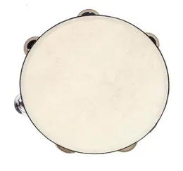 Favors Drum 6 cali Tambourine Bell Hand Hand Tambourine Birch Metal Jingles Dzieci szkoła muzyczna zabawka KTV Percussion Toy RRE8381804