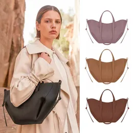 Женская тотация Cyme настоящая кожаная сумка для подмышки мода мода мужчина сумочка роскошные дизайнеры 2 размера сумка для плеча.