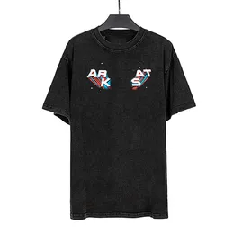 Luxus -Designer -Shirts Herren Hemd Damen T -Shirts 3D Briefed Printed Waschen Vintage Shirts Straße HipHop Casual Sommer Tees Highend Cotton atmable Mode Tops