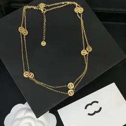 Luxury 18K Collana a placcata oro designer Nuovi due modi per indossare collane di alta qualità da donne affascinanti da donna con scatole squisite regali