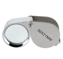 Collapsible 30X Metal Magnifying Loupe Jeweler Glass Lens Jewelery Magnifier2596554