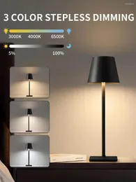 Bordslampor iralan lampa för sovrum laddningsbara trådlöst beröring camping ljus kreativt USB-c skrivbord