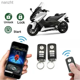 Alarmsysteme Motorrad-Einbrecher Alarm Smartphone-Anwendung Steuerung Startschloss Entsperren Vibrationswarnung Anti-Diebstahl WX